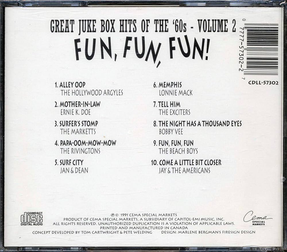 その他 Fun Fun Fun Great Juke Box Hits 60 2 [CD] Fun Fun Fun Great Juke Box Hits 60 2: Various Artists